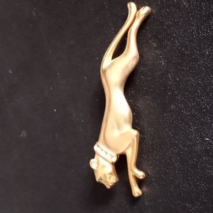 Gold cheetah pin